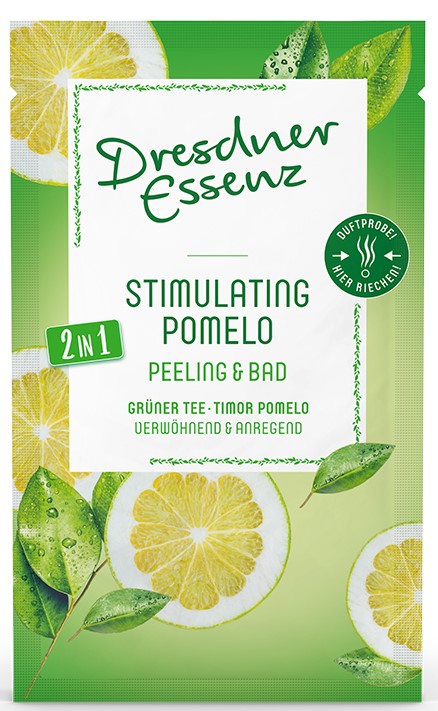 Stimulující Pomelo – Tělový peeling a koupel – 2v1 (Zelený čaj & Pomelo) 60g